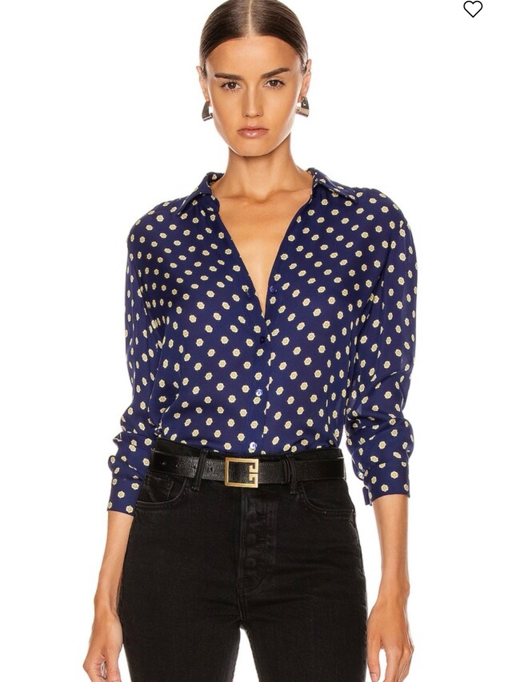 L'AGENCE Navy Bodysuit